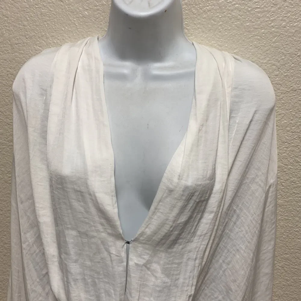 Free People Plunge V Neck Bodysuit Small